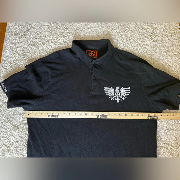 Men’s XL Rock Revival Black Polo - Picture 5 of 6
